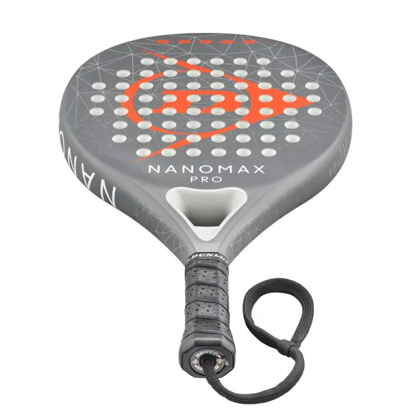 Ракетка для падела Dunlop Nanomax Pro, 10370739, для профессионалов, карбон,серо-оранжевый за 17&nbsp;248.20 ₽ в Тюмени