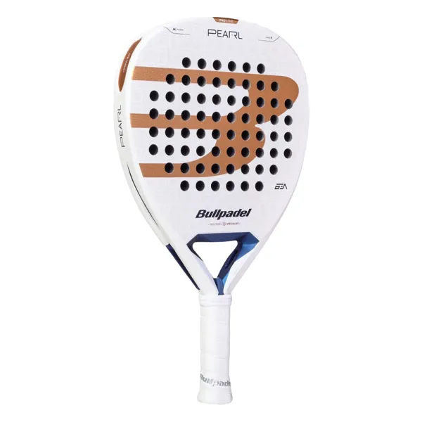 Ракетка для падела BULLPADEL Pearl 27, 497249, для проф-в, стекловолокно,карбон, бело-золотистый за 44&nbsp;319 ₽ в Тюмени