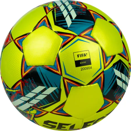 Мяч футзал. SELECT Futsal Mimas, 1053460550, р.4,FIFA Basic, 32 пан, гл.ПУ, руч.сш, жел-сине-красный за 6&nbsp;303.60 ₽ купить в Тюмени