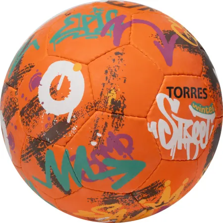 Мяч футб. TORRES Winter Street, F023285, р.5, 32 пан, рез, 4 подкл. слоя, руч. сшив,оранж-мультик. за 2&nbsp;713.20 ₽ купить в Тюмени