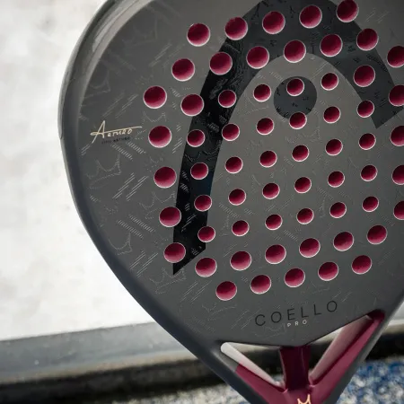 Ракетка для падела HEAD Coello Pro 2026, 225036, для профессионалов, карбон, коричнево-бордовый за 33&nbsp;619.20 ₽ купить в Тюмени