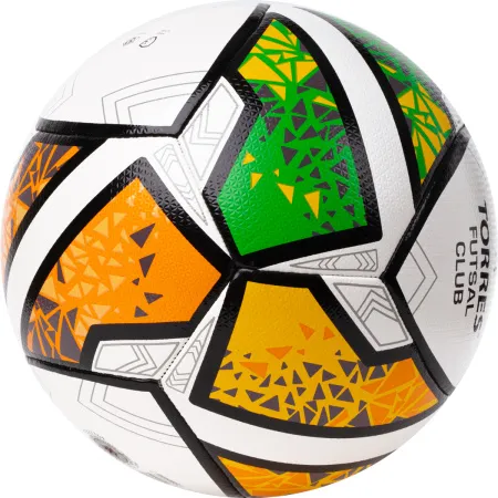 Мяч футзал. TORRES Futsal Club, FS323764, р.4, 10 пан. ПУ, 4 под. сл, гибрид. сш. бело-зел-оранж за 2&nbsp;264.40 ₽ купить в Тюмени