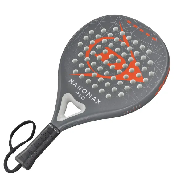 Ракетка для падела Dunlop Nanomax Pro, 10370739, для профессионалов, карбон,серо-оранжевый за 17&nbsp;248.20 ₽ в Тюмени