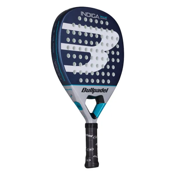 Ракетка для падела BULLPADEL Indiga Power 26, 494416, для начинающих, стекловолокно, темносине-серый за 14&nbsp;672.70 ₽ в Тюмени