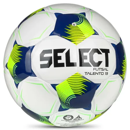 Мяч футзал. SELECT Futsal Talento 13 V26, 1062471015, р.3, 32п, ТПУ, гибр.сш, бело-сине-желтый за 4&nbsp;355.40 ₽ купить в Тюмени