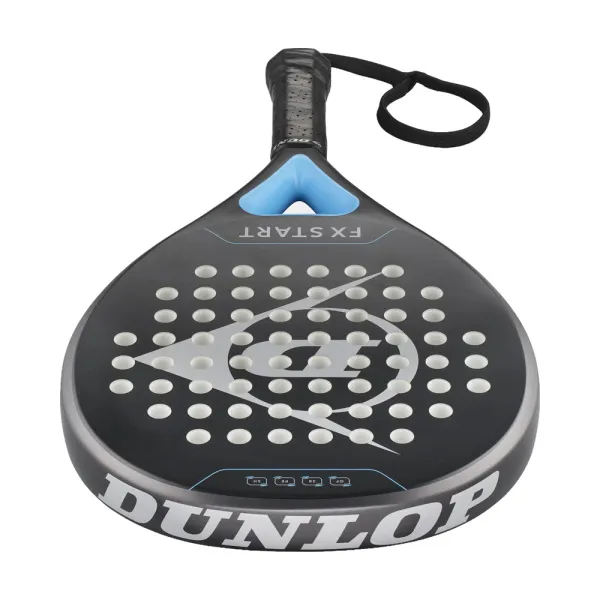 Ракетка для падела Dunlop FX Start, 10370737, для начинающих, гибрид, графит, черно-синий за 13&nbsp;175 ₽ в Тюмени