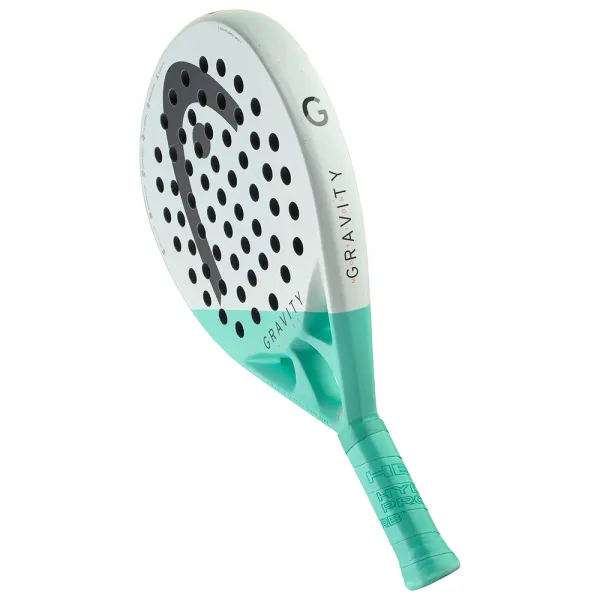 Ракетка для падела HEAD Gravity Motion, 224014, для продвинутых игроков, карбон, бело-бирюзовый за 23&nbsp;604.50 ₽ в Тюмени