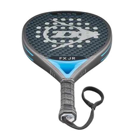 Ракетка для падела Dunlop FX Jr, 10370738, для юниоров, гибрид, графит, черно-голубой за 11&nbsp;019.40 ₽ купить в Тюмени