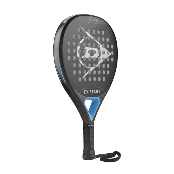 Ракетка для падела Dunlop FX Start, 10370737, для начинающих, гибрид, графит, черно-синий за 13&nbsp;175 ₽ в Тюмени