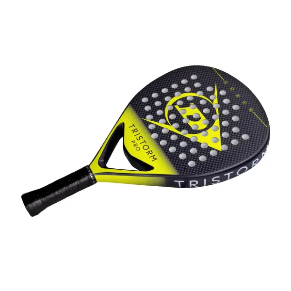 Ракетка для падела Dunlop Tristorm Pro, 10359946, для опытных игроков, графит, черно-желтый за 19&nbsp;643.50 ₽ в Тюмени