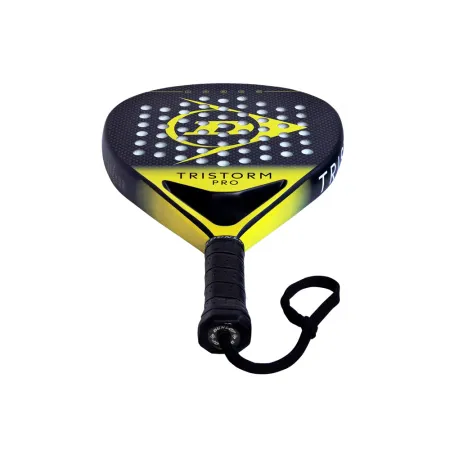 Ракетка для падела Dunlop Tristorm Pro, 10359946, для опытных игроков, графит, черно-желтый за 19&nbsp;643.50 ₽ купить в Тюмени