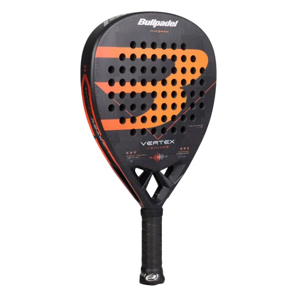Ракетка для падела BULLPADEL Vertex Advance, 494414, для проф. и любителей, карбон, черно-оранжевый за 21&nbsp;559.40 ₽ в Тюмени