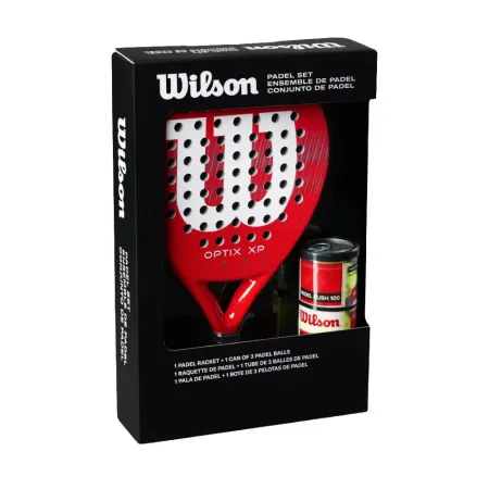 Набор для падела WILSON Optix XP Padel KIT, WR202110U2, ракетка + 3мяча, красный за 20&nbsp;362.60 ₽ купить в Тюмени